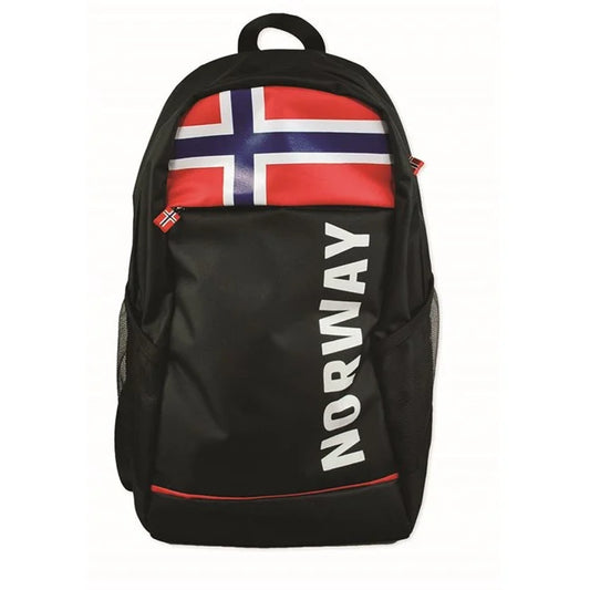 Backpack w/flag, Norway, 30L, black