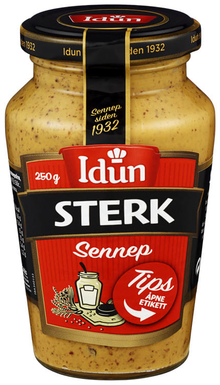 Mustard Strong 250g Gl Idun