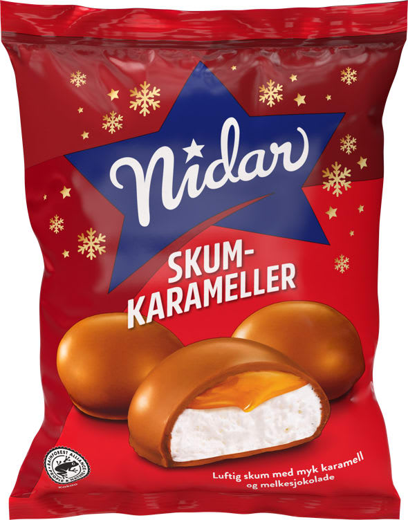 Skumkarameller 190g Nidar