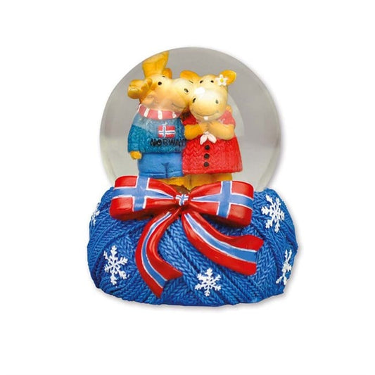 Snow globe, Moose couple