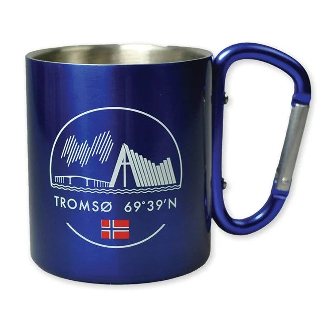 Steel mug w/ carabiner hook, Tromsø