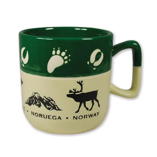 Stone mug, Norwegian animal, Green