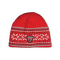 Knitted hat, Snow crystal, Red