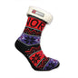 Knitted sock w/white lining, Red, 36-40