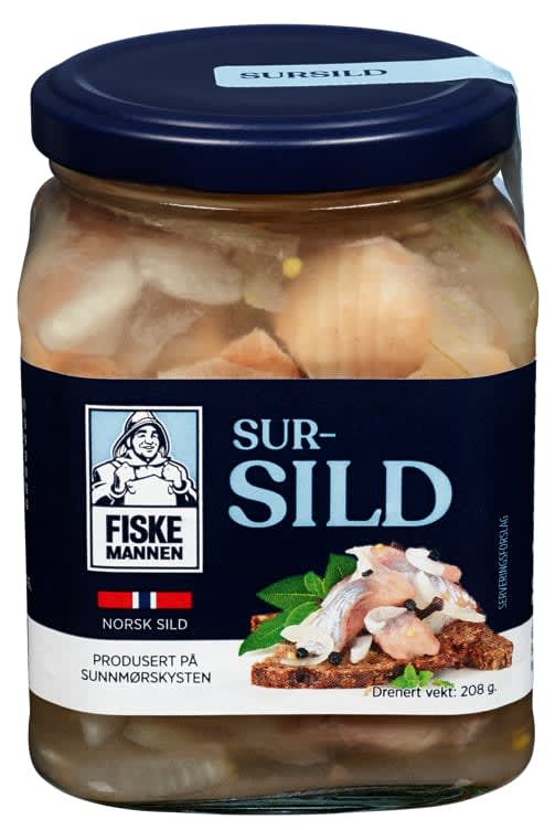 Pickled herring 365g Fiskemannen