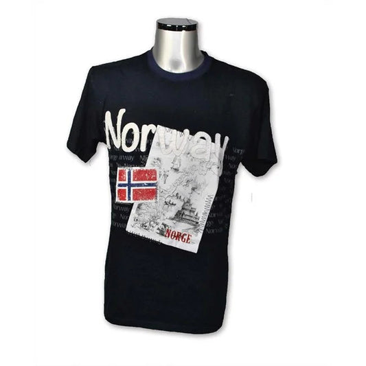 T-shirt, Patch antique Norway, Blue L