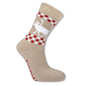 Thick socks with rib top, Reindeer beige, 36-40