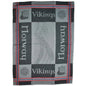 Woven kitchen towel, Viking motif