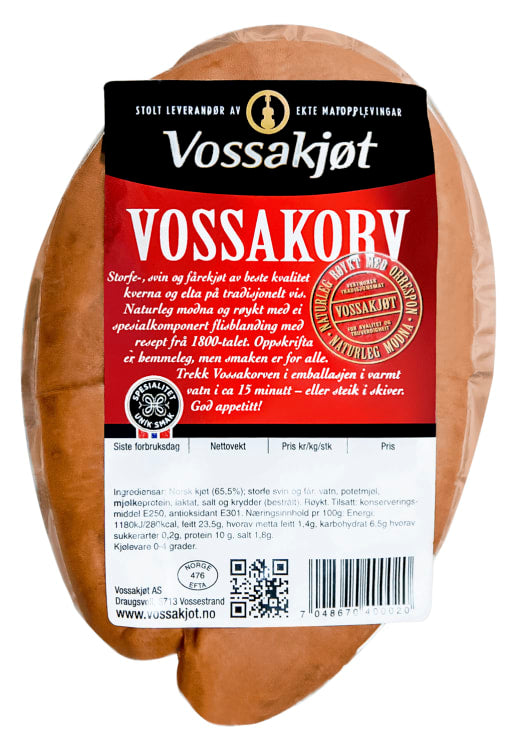 Vossakorv 350g Vossakjøt