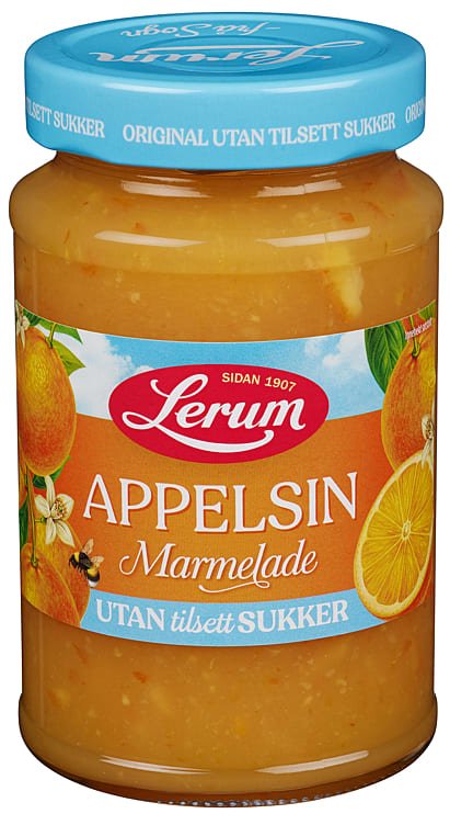 Appelsinmarmelade U/Sukker 435g - NorwegianShop24