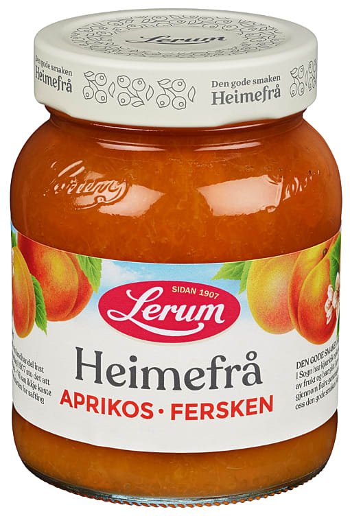 Aprikos&Fersken Heimefrå 380g Lerum - NorwegianShop24