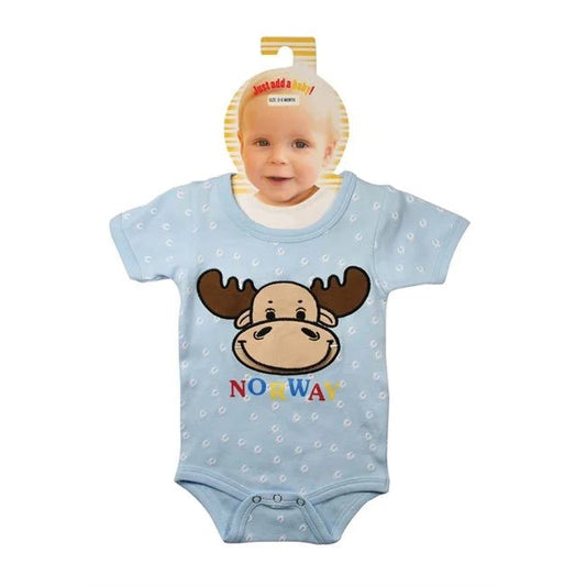 Baby body, Blå, 12 - 18 mnd. - NorwegianShop24