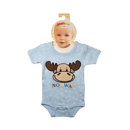 Baby body, Blå, 3-6 mnd - NorwegianShop24