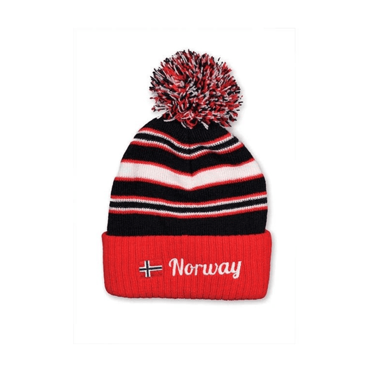 Baby lue med dusk, Rød - NorwegianShop24