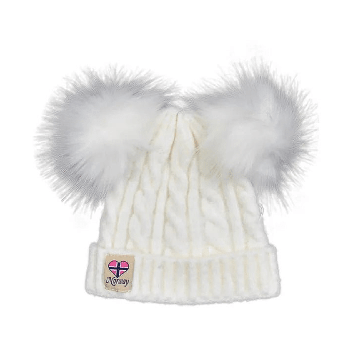 Baby lue med dusker, Ull - NorwegianShop24
