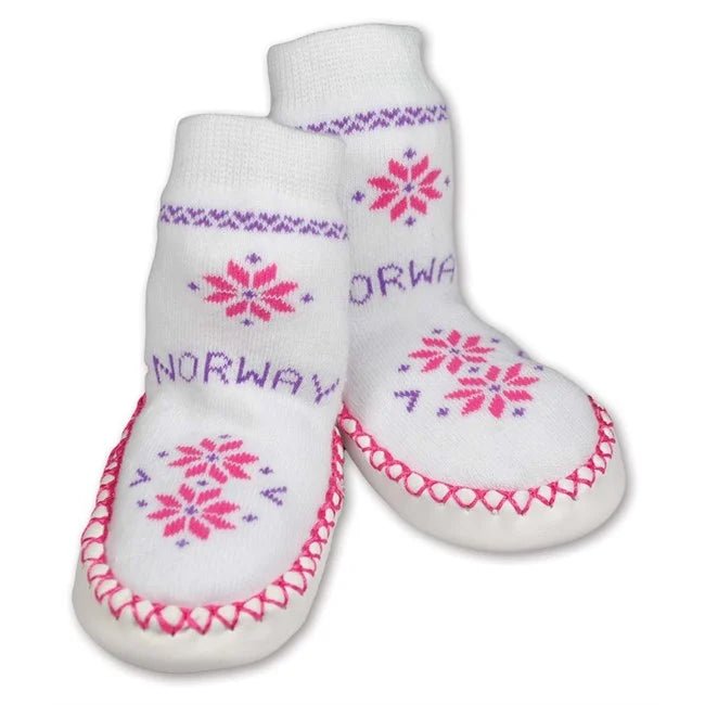 Baby mokasin, Hvit, str. 28 - 32 - NorwegianShop24