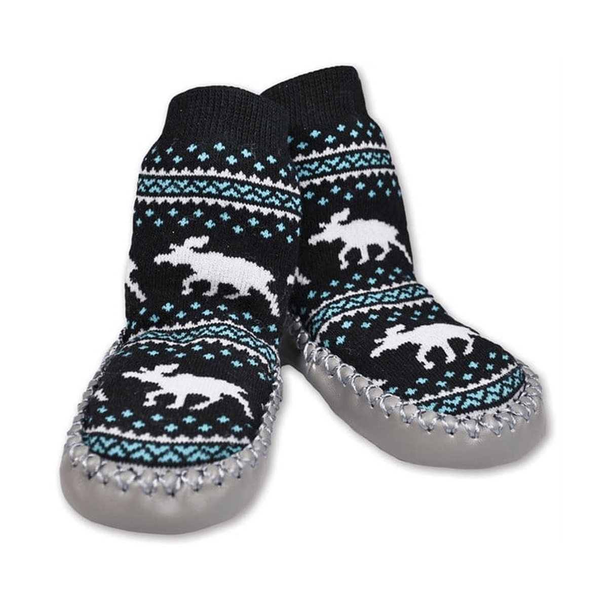 Baby mokasin, Sort, str. 22-26 - NorwegianShop24