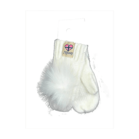 Baby votter med dusk, Ull - NorwegianShop24
