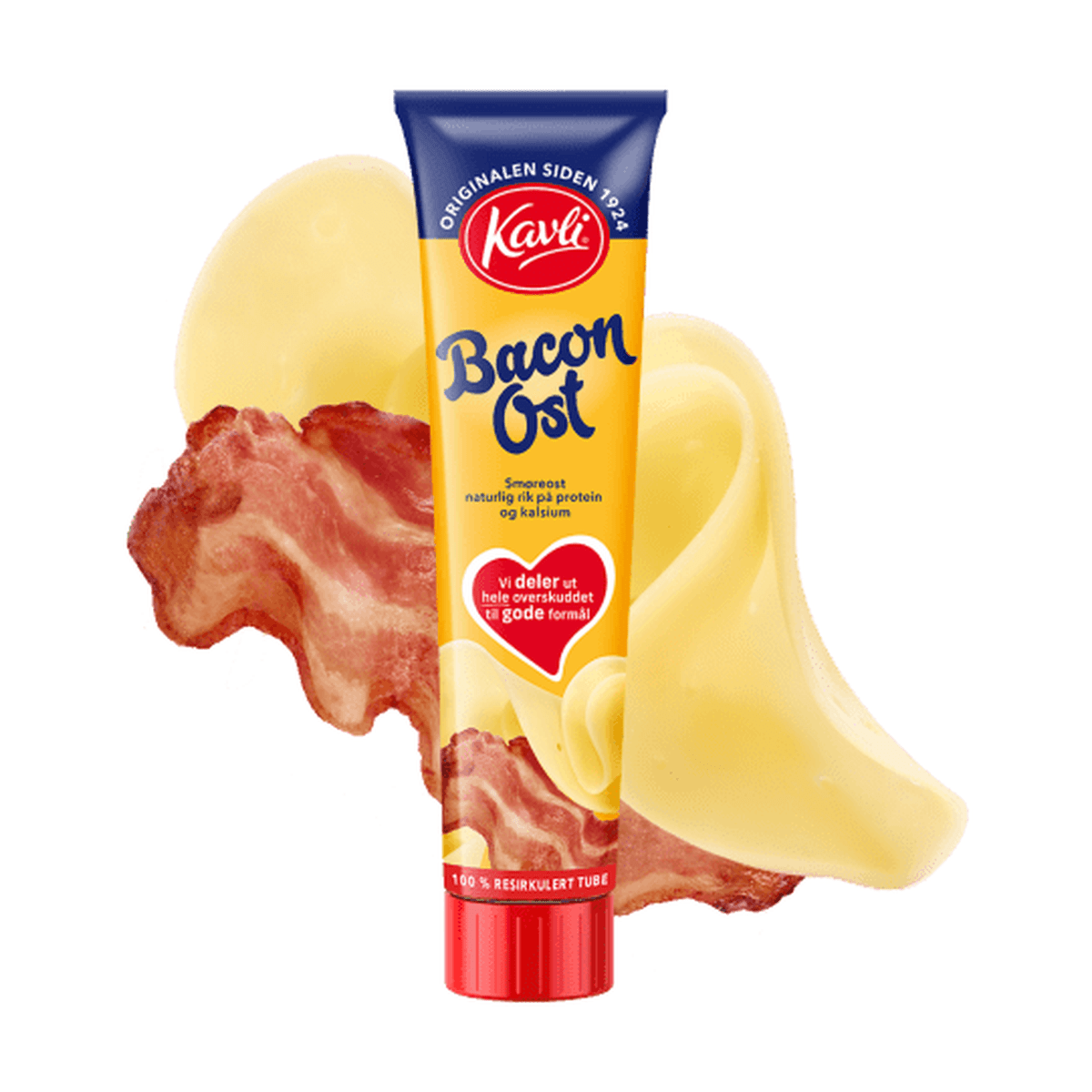 Baconost 175g Tube Kavli - NorwegianShop24