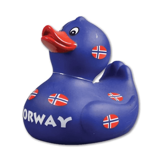 Badeand, Blå med mange flagg - NorwegianShop24