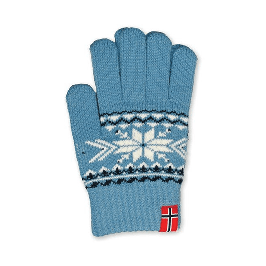 Barnevanter, snøkrystall, lys blå - NorwegianShop24