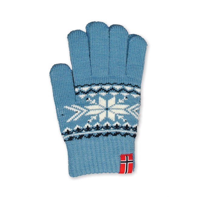 Barnevanter, snøkrystall, lys blå - NorwegianShop24
