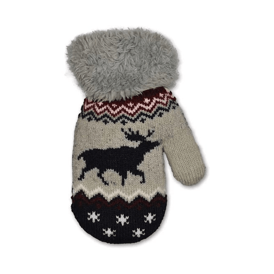 Barnevotter, Elg, Blå - NorwegianShop24