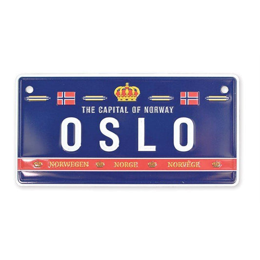Bilskilt, Oslo Royal, 15x7, preget - NorwegianShop24