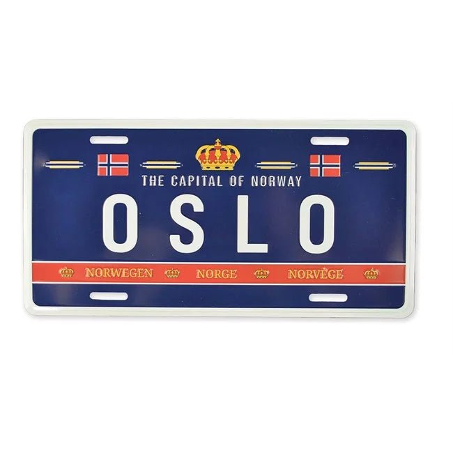 Bilskilt, Oslo Royal, 30x15, preget - NorwegianShop24