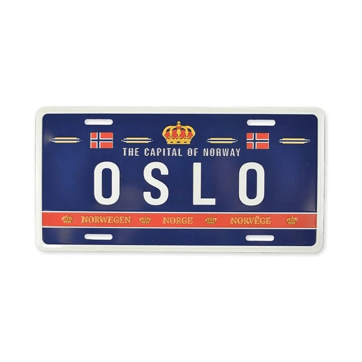 Bilskilt, Oslo Royal, 30x15, preget - NorwegianShop24