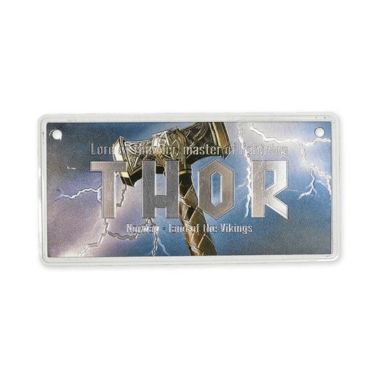 Bilskilt, Thor, 15x7, foliert - NorwegianShop24