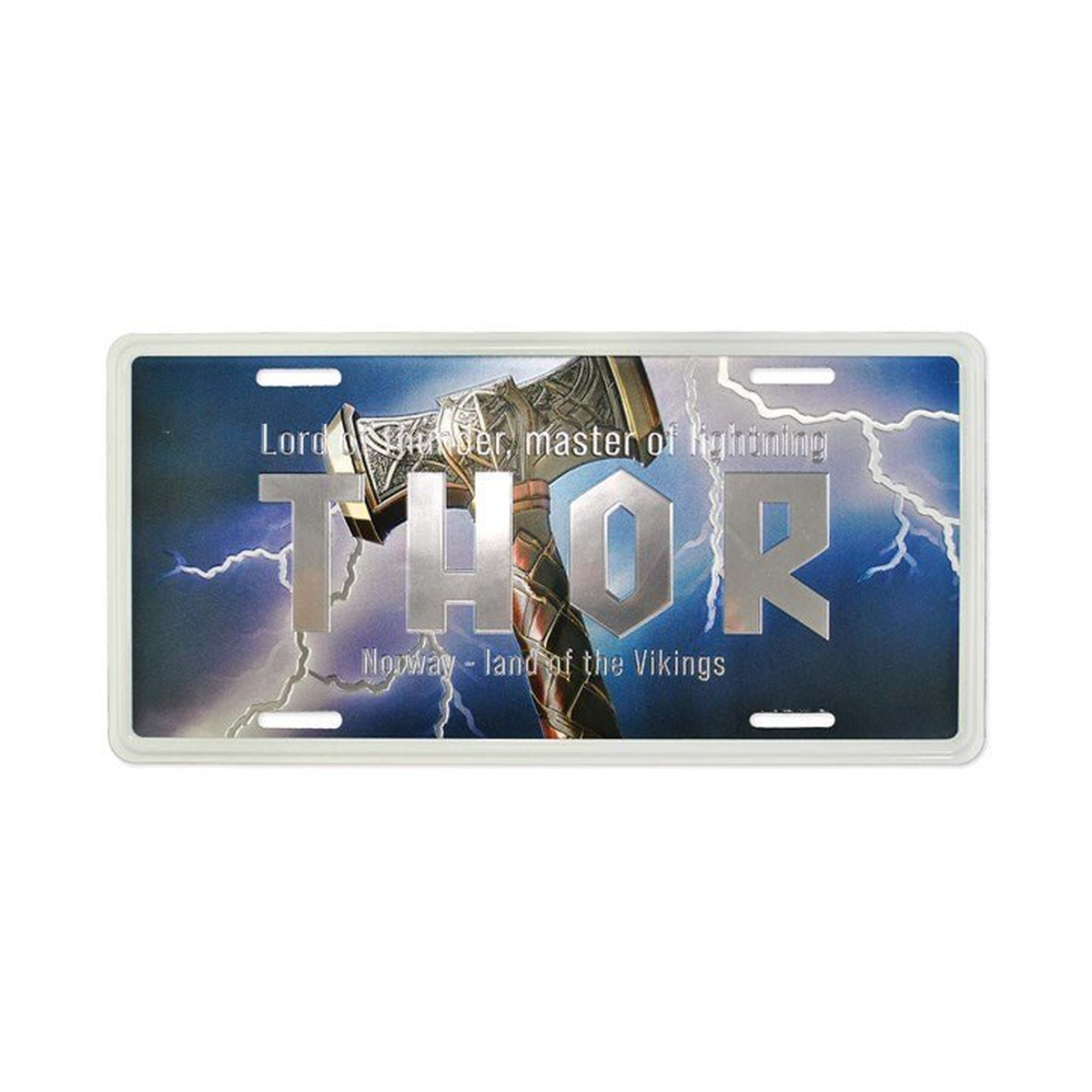 Bilskilt, Thor, 30x15, foliert - NorwegianShop24