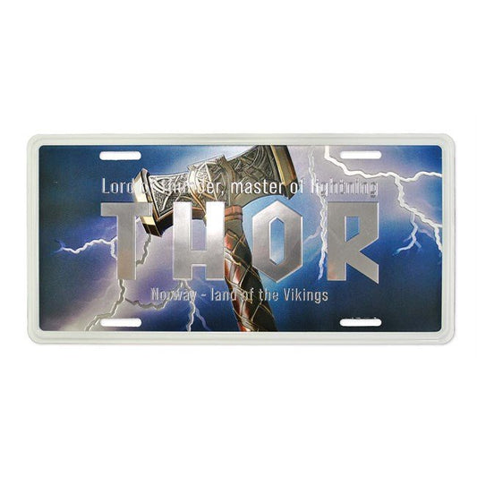 Bilskilt, Thor, 30x15, foliert - NorwegianShop24