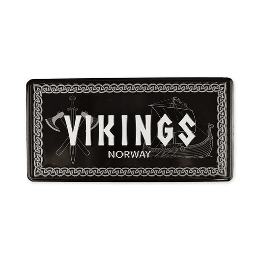 Bilskilt, Vikingsymboler, 15x7, preget - NorwegianShop24