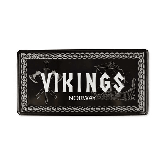 Bilskilt, Vikingsymboler, 30x15, preget - NorwegianShop24