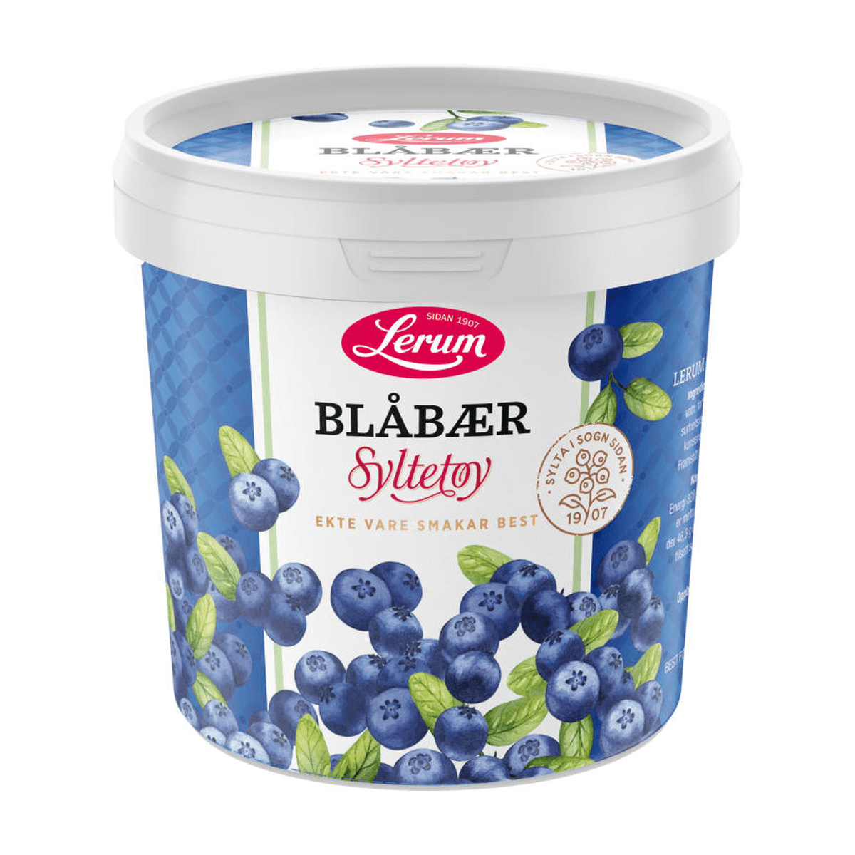 Blåbærsyltetøy 1kg Lerum - NorwegianShop24