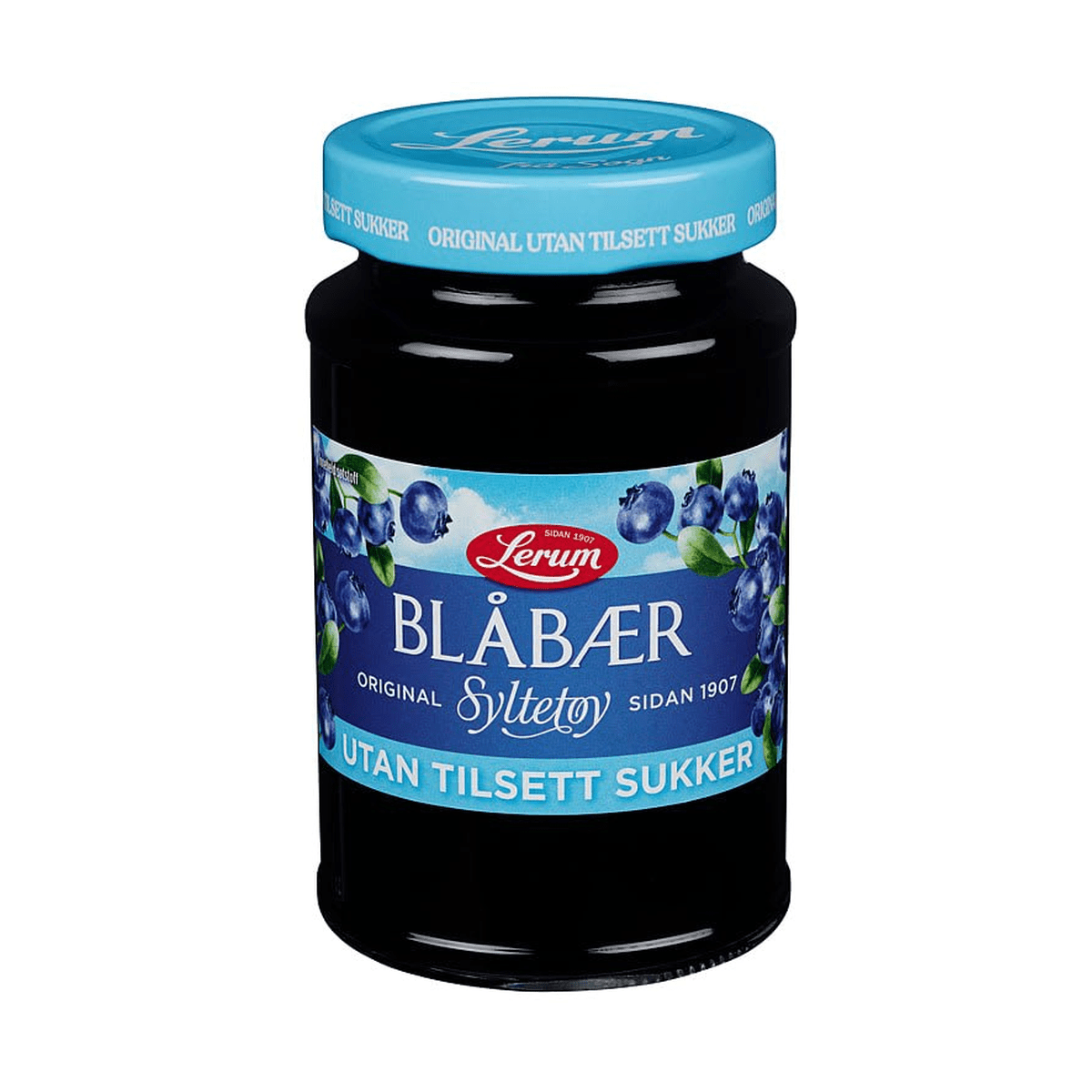 Blåbærsyltetøy Original uten Sukker 435g - NorwegianShop24