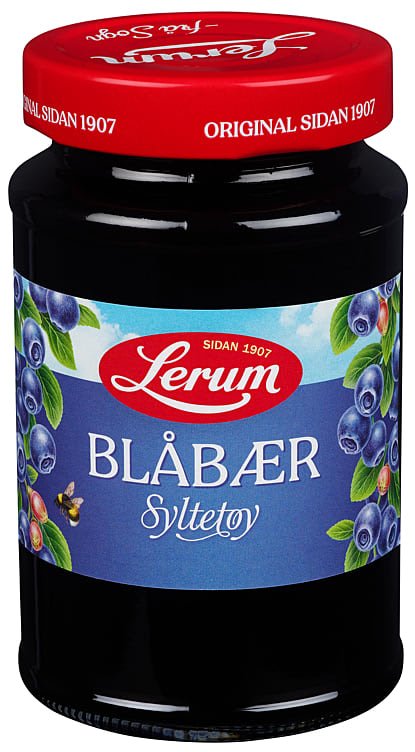 Blåbærsyltetøy Original 480g Lerum - NorwegianShop24