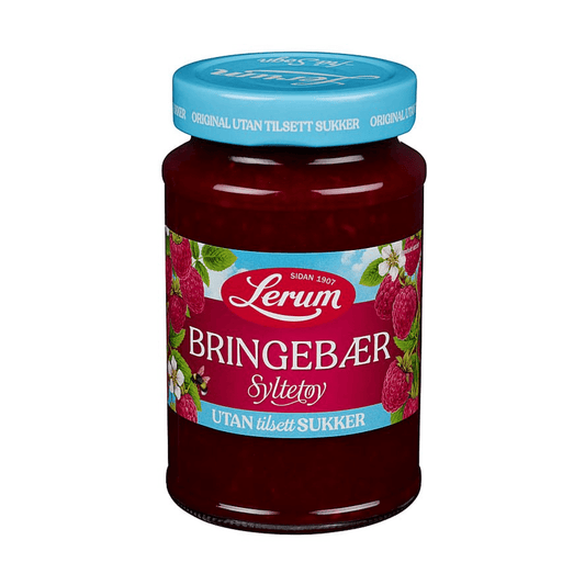 Bringebærsyltetøy uten Sukker 435g - NorwegianShop24