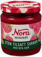 Bringebærsyltetøy 80% Uts 275g Nora - NorwegianShop24