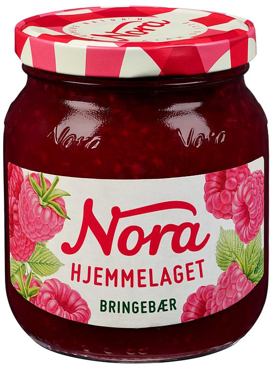 Bringebærsyltetøy Hjemmelaget 400g Nora - NorwegianShop24
