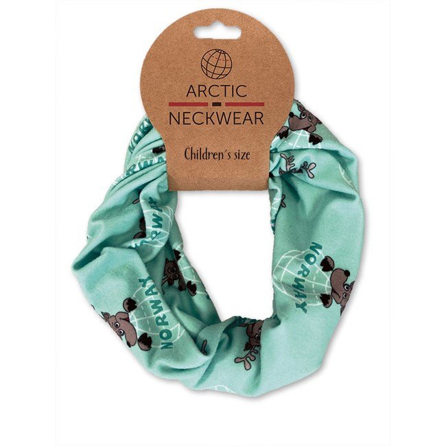 Buff, Reinsdyr, Grønn, Barn - NorwegianShop24