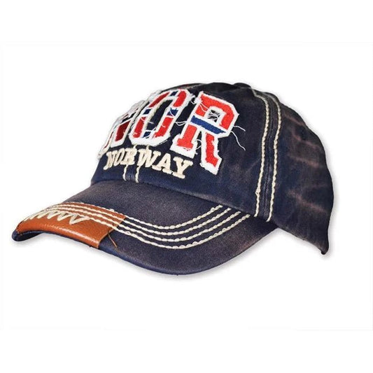 Cap marine, m/skinnlapp på brem, NOR - NorwegianShop24