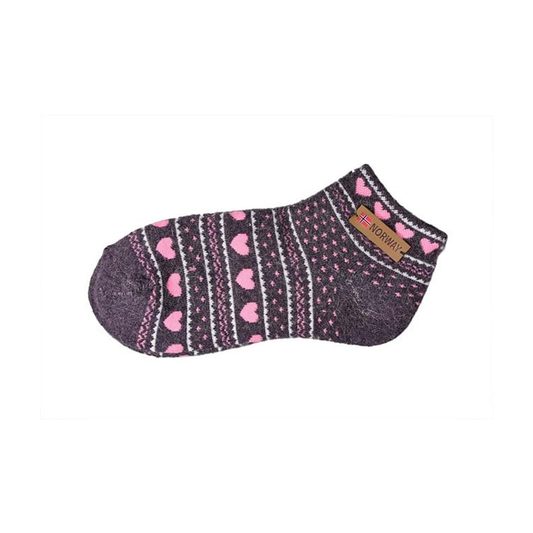 Damesokk, Angora, Lilla - NorwegianShop24