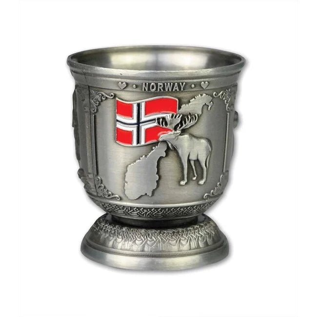 Drammebeger på lav stett, Metall, Viking, Norway - NorwegianShop24