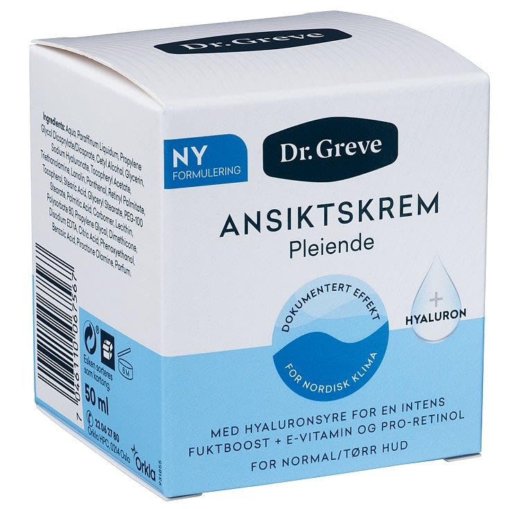 Dr.Greve Krem Ansikt Pleiende 50ml - NorwegianShop24