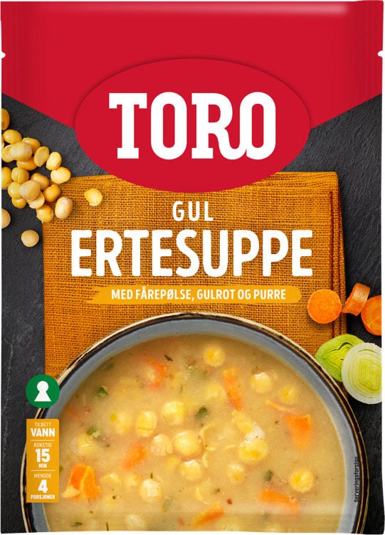 Ertesuppe Gul 146g Toro - NorwegianShop24