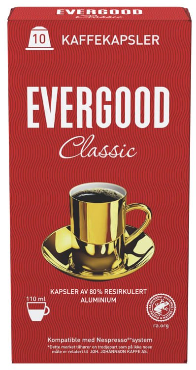 Evergood Classic Kaffekapsel 10stk - NorwegianShop24