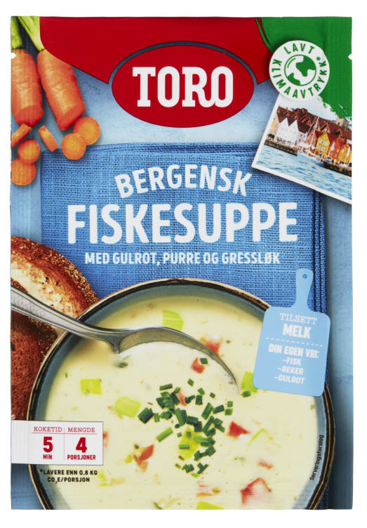 Fiskesuppe Bergensk 81g Toro - NorwegianShop24