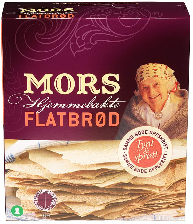 Flatbrød Mors Hjemmebakte 520g - NorwegianShop24